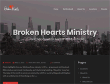 Tablet Screenshot of brokenheartsministry.org